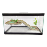 Aquário Terrário Plataforma Decorado 30cm 9lts