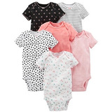 Ropa Para Bebe Bodys Para Niñas Paquete De 6 Talla 12 Meses