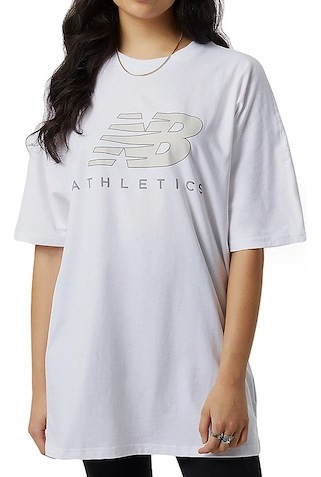 Remera New Balance Nb Athl Overs Tee Moda Dama Asfl70