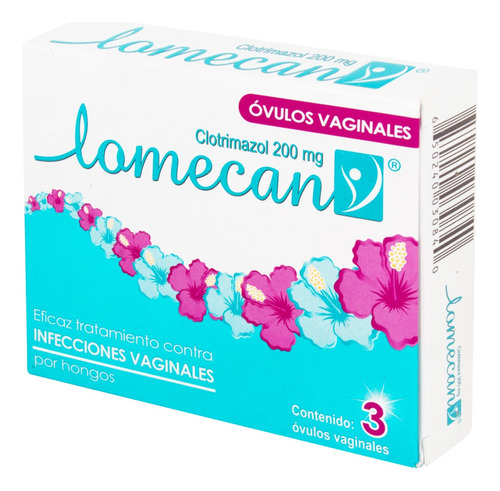 Lomecan V 3 Óvulos Vaginales Clotrimazol 200mg