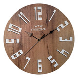 Reloj De Pared Analogo Montreal 29cm Pm04