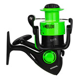 Reel Frontal Spinning Waterdog Yelbi 4001 Pejerrey Variada Color Verde