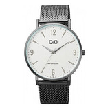 Relógio Q&q By Citizen Masculino Analógico Prateado C212j212 Cor Da Correia Preto Cor Do Bisel Preto Cor Do Fundo Branco