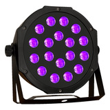 Canhao 18 Leds 3w Uv Strobo Sensor Som Dmx