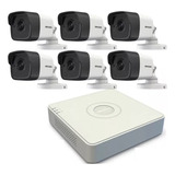 Kit Ip Full Poe Hikvision Nvr 8 Ch + 6 Bullet 2mp + Disco