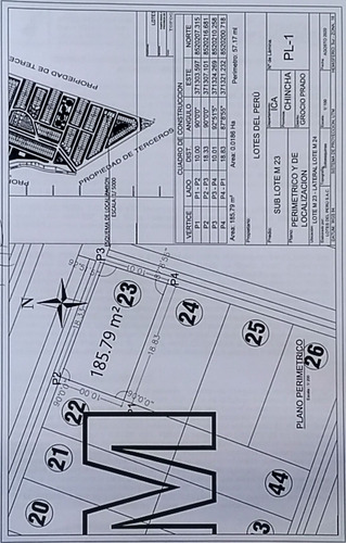 Venta De Terreno De 185,79 M2 En Chincha, Ica, Peru
