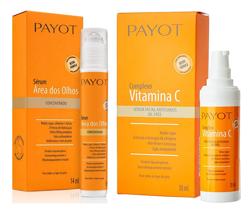 Kit Sérum Vitamina C - Payot - Facial E Área Dos Olhos