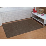 Tapete Passadeira Quarto 66x120cm Classic Macio Marrom Oasis