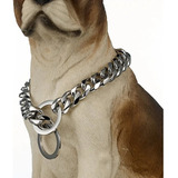 Collar De Cadena De Perro Pitbull De Acero Inoxidable De 15