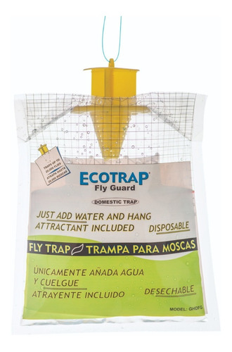 Trampa Mata Moscas E Insectos Domestic, Ecotrap Guard 1pzs