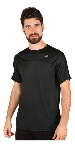 Remera Topper Rng Mesh En Negro | Stock Center By Netshoes