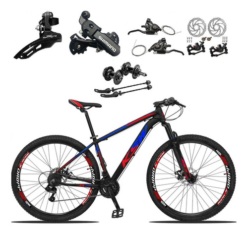 Bicicleta Aro 29 Ksw 24 Marchas Shimano E Freios A Disco