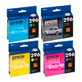 Pack 4 Epson T296 Original Xp-231 Xp-241 Xp-431 Xp-441 C/iva