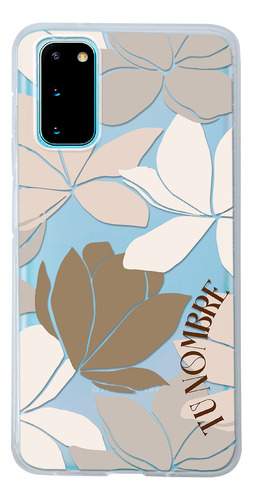 Funda Para Galaxy Para Mujer Flores Personalizada Con Nombre