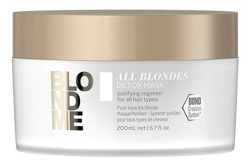 Blondme Máscara Détox Para Todo Tipo De Rubios 200 Ml