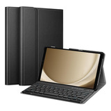 Funda Con Teclado Inalámbrico Para Galaxy Tab A9 8.7 Negro