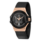 Reloj Maserati R8853108010 Potenza Con Calendario-negro