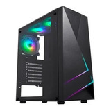 Gabinete Gamer Lateral Transp. Led Frontal S/ Fans 