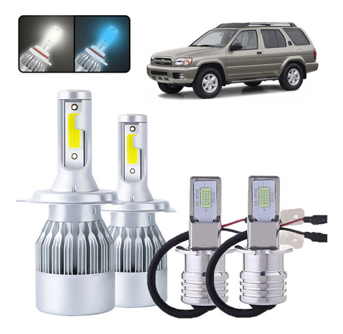 Kit De Focos Led H4 H3 Para Nissan Pathfinder 1999-2004