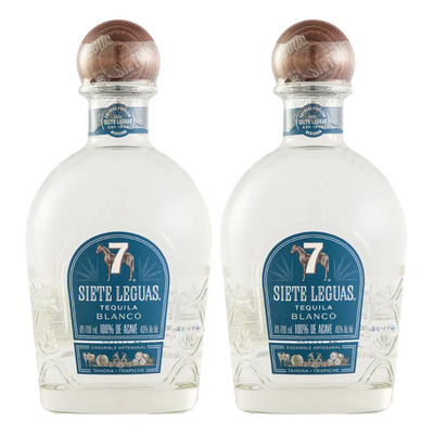 Dos Botellas Tequila Siete Leguas Blanco Artesanal 700 Ml | Envío gratis