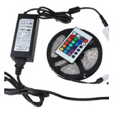 Cinta Tira Luces Colores 5m 300 Led 5050 Rgb Con Control