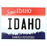 Imán Para Nevera Estilo Placa De Matrícula Idaho, 2.4''x 3.1