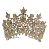 Corona De 15 Años De Reina En Color Oro Con Piedras Oro