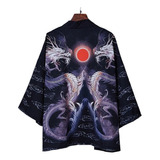 Abrigo De Kimono Japonés Para Hombre Yukata Vintage L