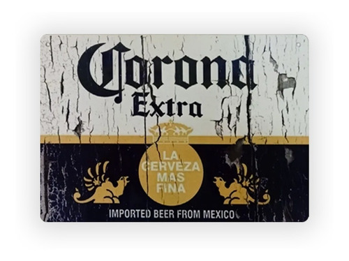 Chapa Decorativa Vintage Cerveza Corona Pared