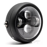 Motocicleta Negro 6.5 Faros Hi/lo Beam Bobber Chopper O