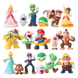 18pcs/set Super Mario Bros 2nd Acción Figura Modelo Juguete
