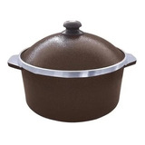 Olla Cacerola De Fundicion Usman 22cm 2,5l Con Tapa Pulida  