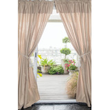 Juego De Cortinas Soft Hojitas - 2 Paños  Dina Gerade