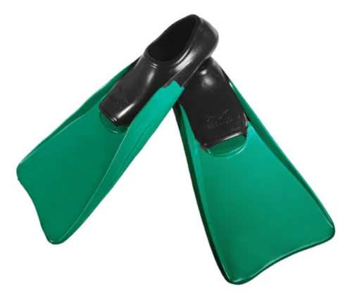 Aleta Flipper Bitono Verde / Negro Escualo Talla 26-28