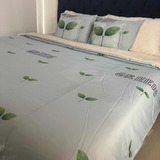 Cubrelcho Edredón Acolchado Cama King Size 2x2 5 Piezas