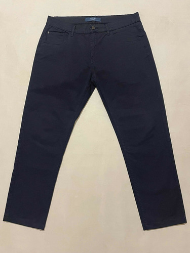 Pantalon Jean Zara Man Talle 36 Elastizado (2%) Azul Oscuro