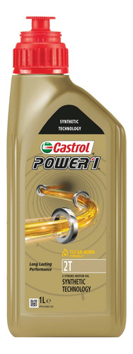 Aceite Castrol Power 1 2t Moto Lub Semi Sintetico 1l