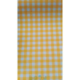 Rollo Vinil Oilcloth Cuadro Amarillo Y Blanco Chico Mide 1.2