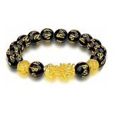 4 Piezas Pulsera Original Feng Shui Piedras Obsidiana Pixiu