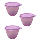 Tupperware Set De 3 Recipientes Tazon Refri 400ml Hermeticos