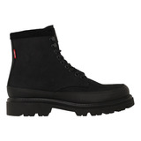 Botín Negro Nobuck Para Hombre Levis 2223491 Jeff Originales