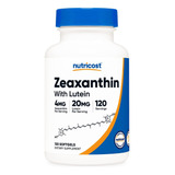 Cápsulas De Zeaxantina Con Luteina- Nutricost 120 Caps