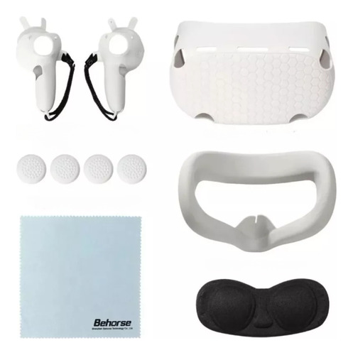 Kit 10 Pzs Estuche Funda Grip Silicon Para Oculus Quest 2 Vr