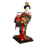 Elegante Figura De Muñeca Japonesa Para Decoración Del