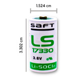 Ls17330 Marca Saft  3.6 Volts 2.1ampers Litio 5 Piezas 2/3a