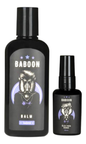 Kit Baboon- 1 Balm 140ml + 1 Óleo De Barba 30ml 