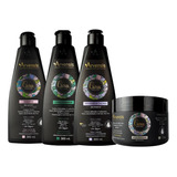 Kit Shampoo Cachos + Cond.cachos +ativador + Geleia Alta.fix