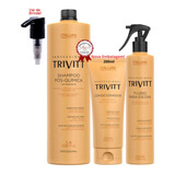 Trivitt Shampoo 1l + Condicionador 250 + Fluido Escova 300