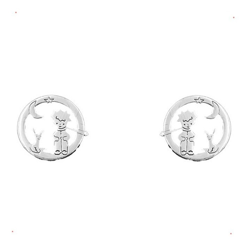 Aretes El Principito Chicos Plata 925 Con Envio