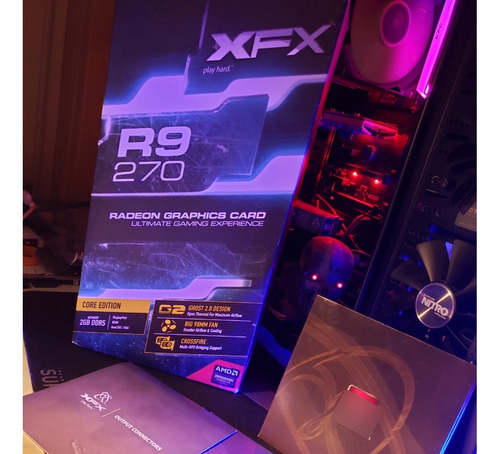 Caja De Placa De Video Amd Xfx Radeon R9 270 2gb Gddr5 Core